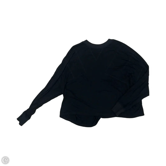 Athletic Top Long Sleeve Crewneck By Free People In Black, Size: S