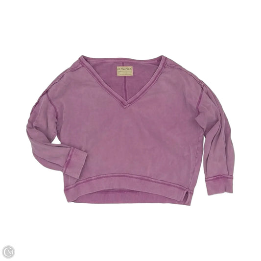 Sweatshirt Collar By We The Free In Purple, Size: S