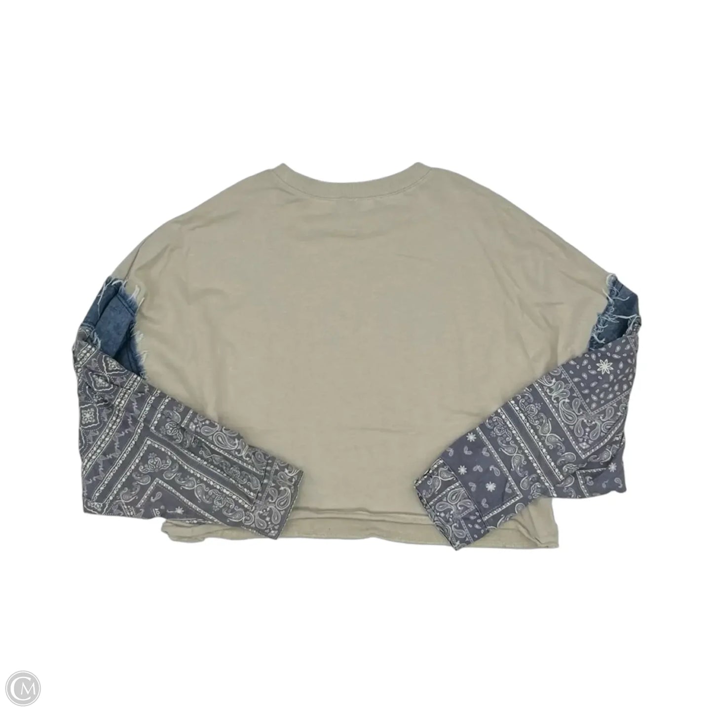 Top Long Sleeve By Shein In Blue & Brown, Size: S