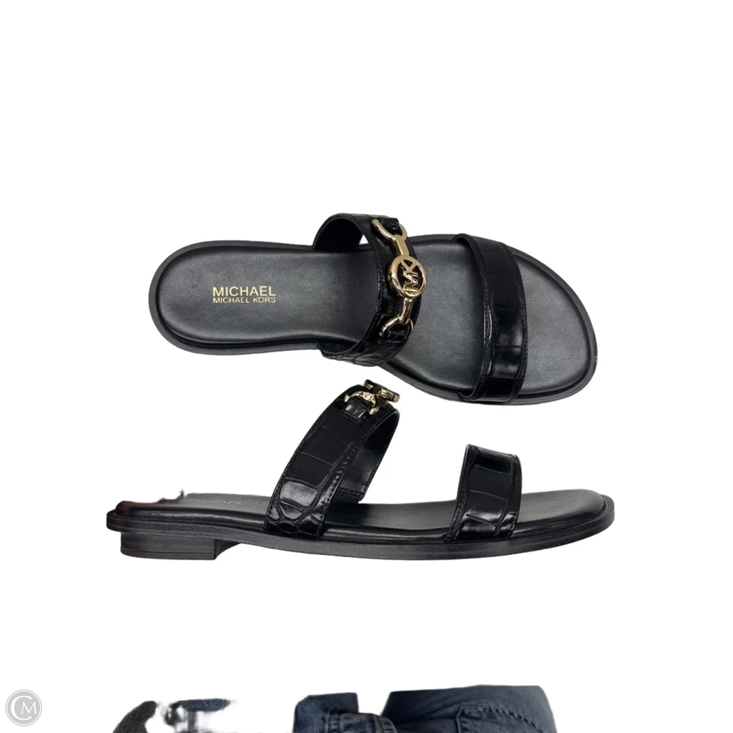 Sandals Designer By Michael Kors In Black, Size: 7