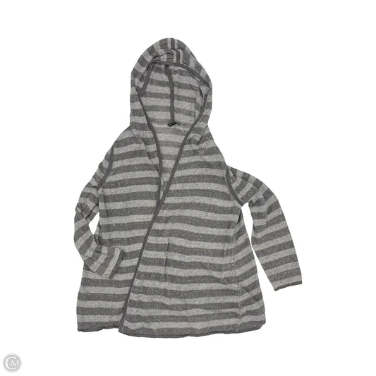 Sweater Cardigan By Eileen Fisher In Grey, Size: L