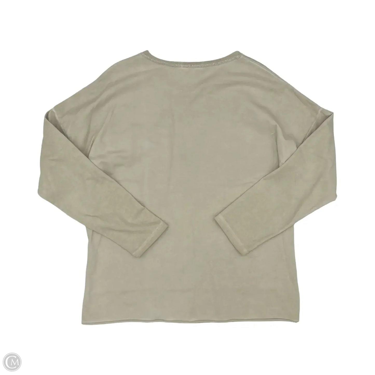 Top Long Sleeve By Tempo Paris In Tan, Size: M