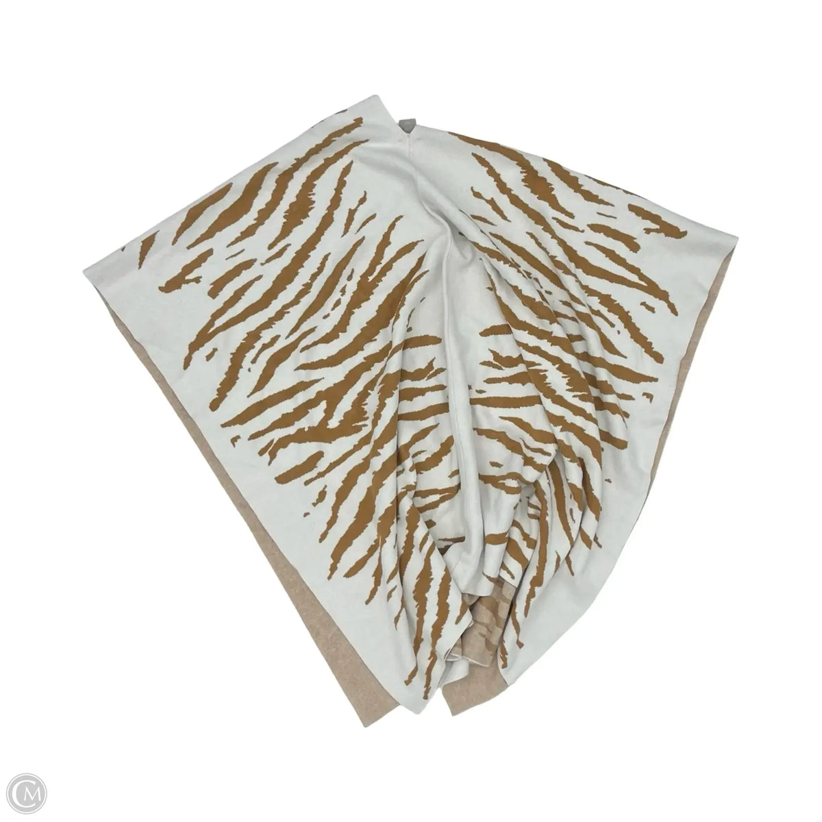 Shawl By Chicos In Brown & Cream, Size: S