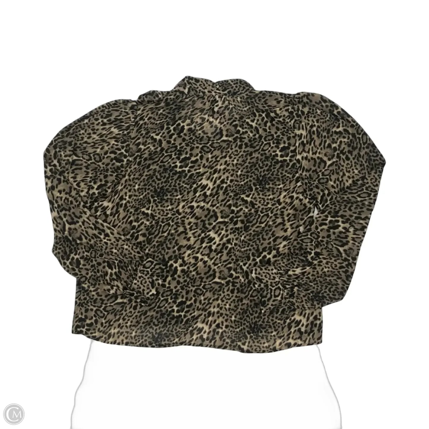 Blouse Long Sleeve By Rachel Zoe In Leopard Print, Size: S