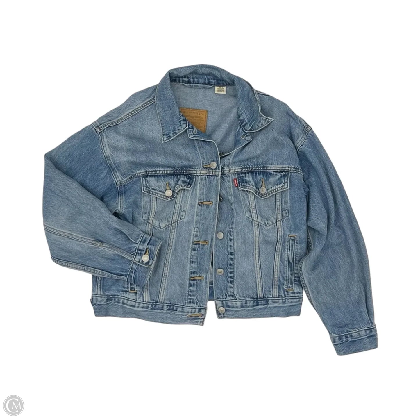 Jacket Denim By Levis In Blue Denim, Size: Xs