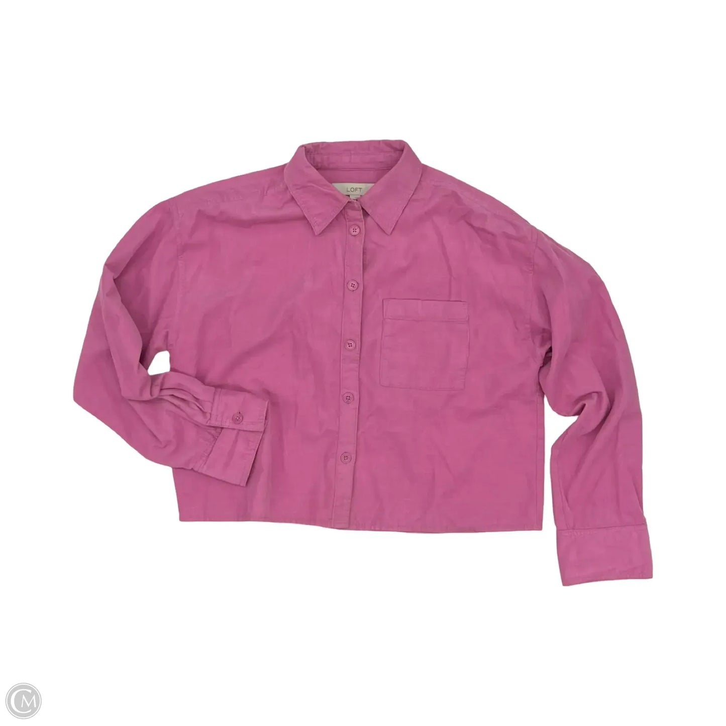 Top Long Sleeve By Loft In Pink, Size: S