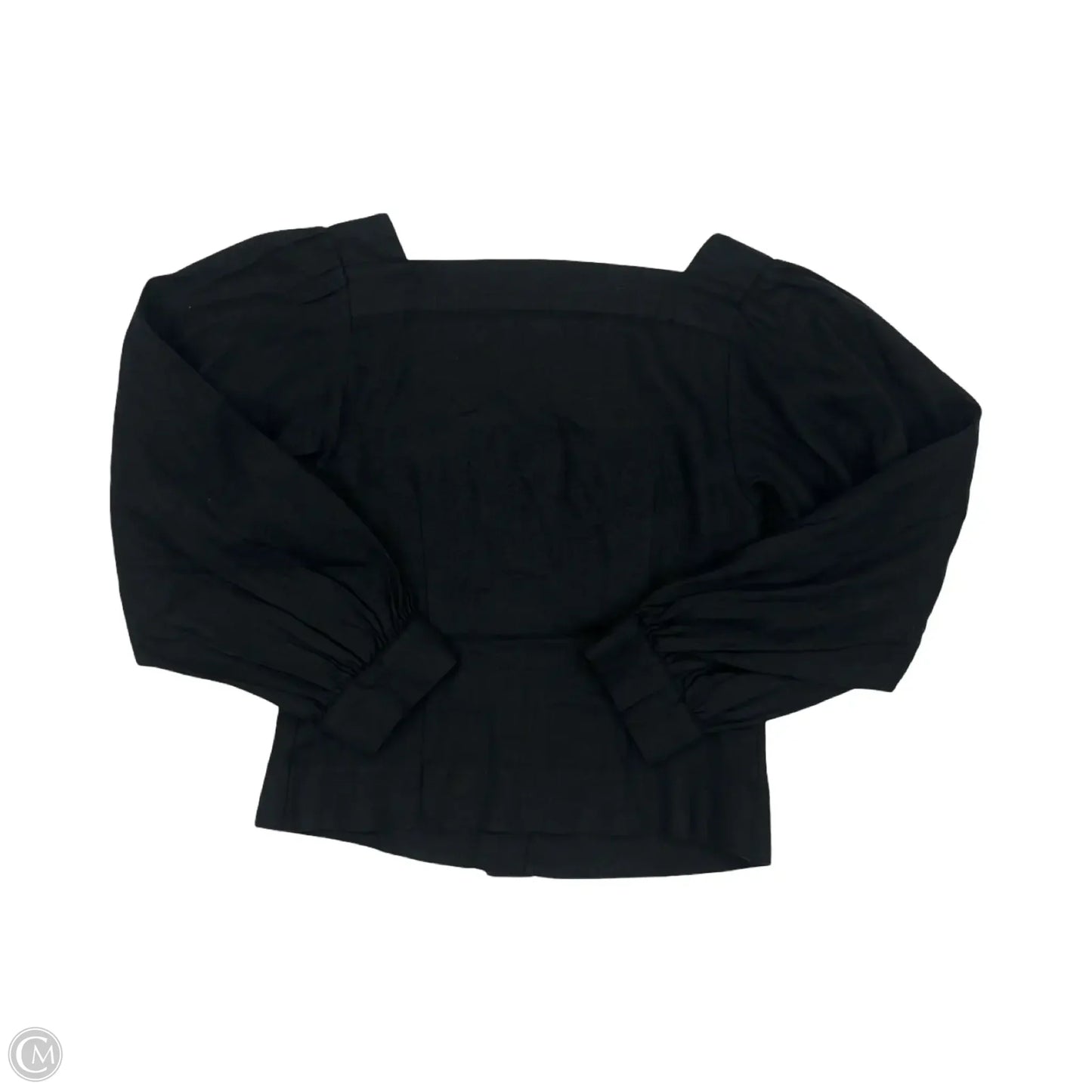 Blouse Long Sleeve By J. Crew In Black, Size: S