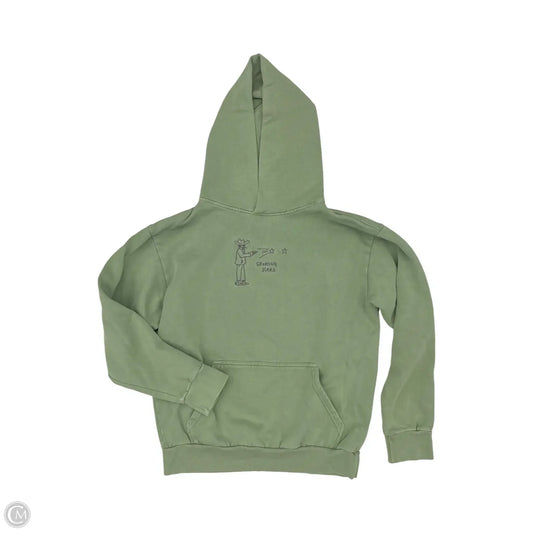 Sweatshirt Hoodie By Clothes Mentor In Green, Size: M