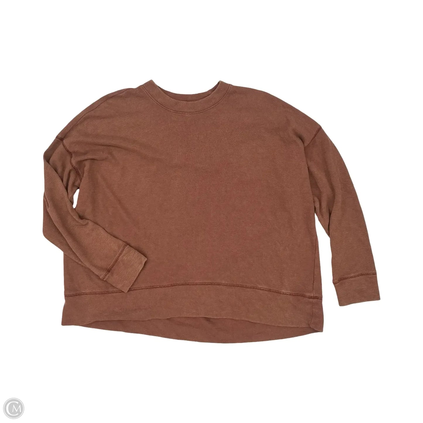 Top Long Sleeve By Aerie In Brown, Size: Xl