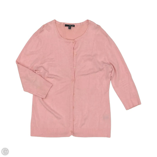 Cardigan By Willi Smith In Pink, Size: Xl