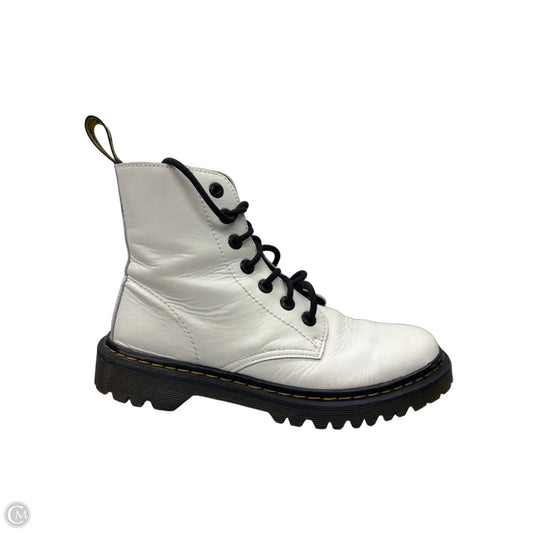 Boots Combat By Dr Martens In White, Size: 8