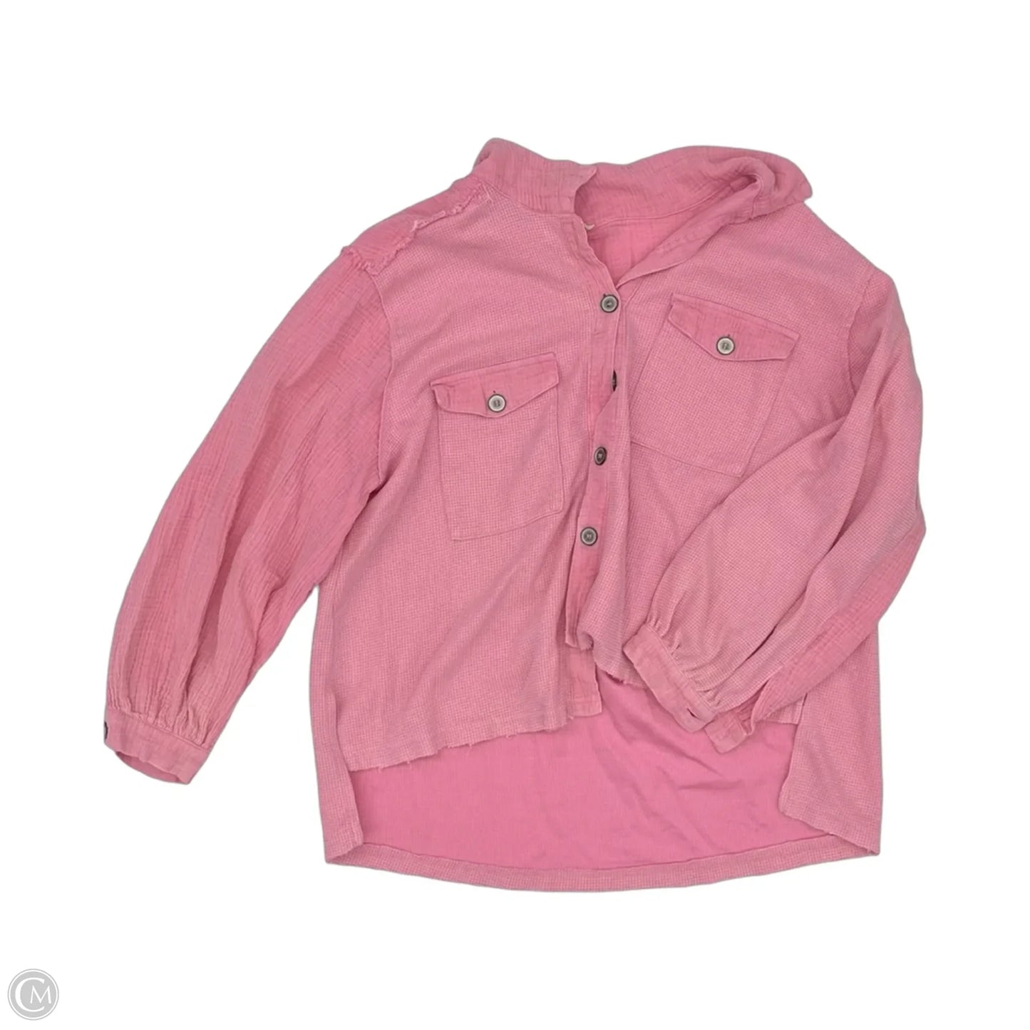 Top Long Sleeve By Pol In Pink, Size: M