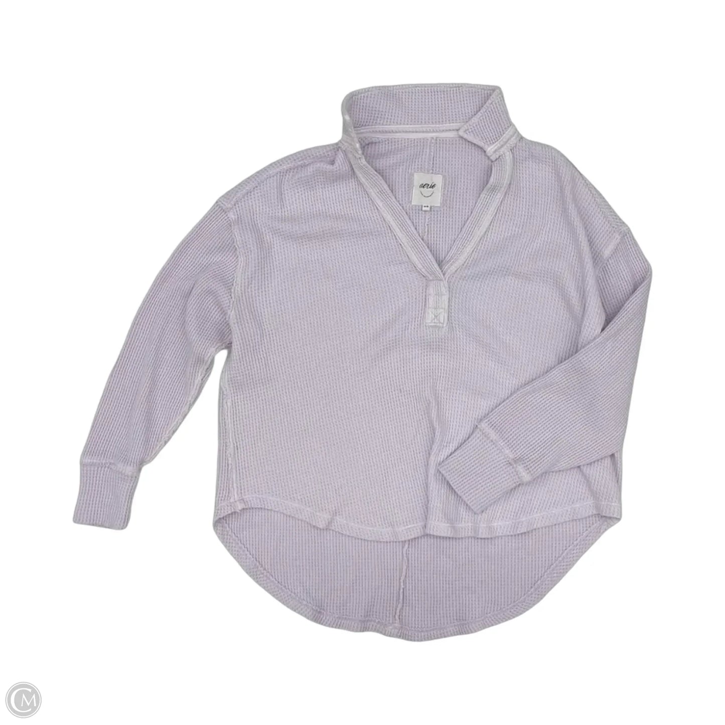 Top Long Sleeve By Aerie In Purple, Size: 0