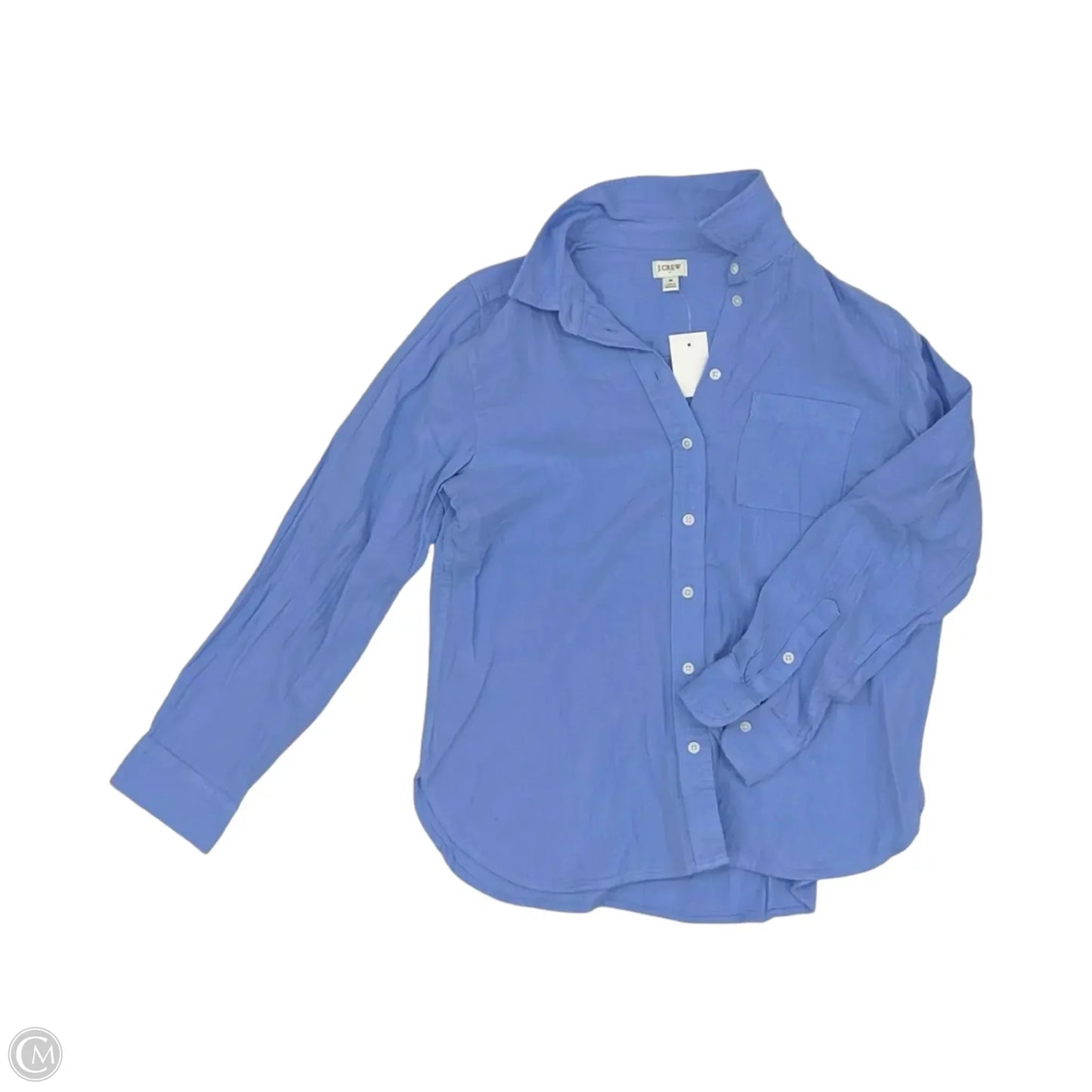 Top Long Sleeve By J. Crew In Blue, Size: M