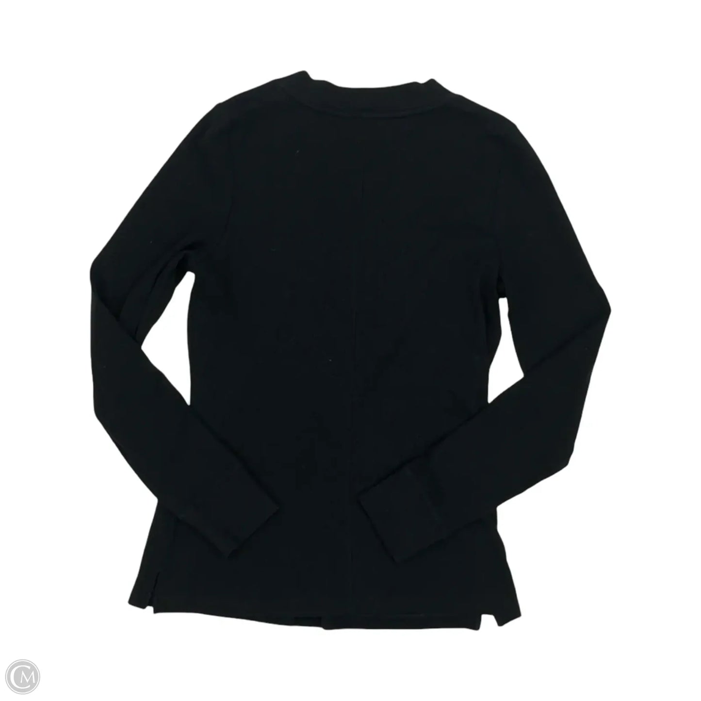 Top Long Sleeve By Banana Republic In Black, Size: M