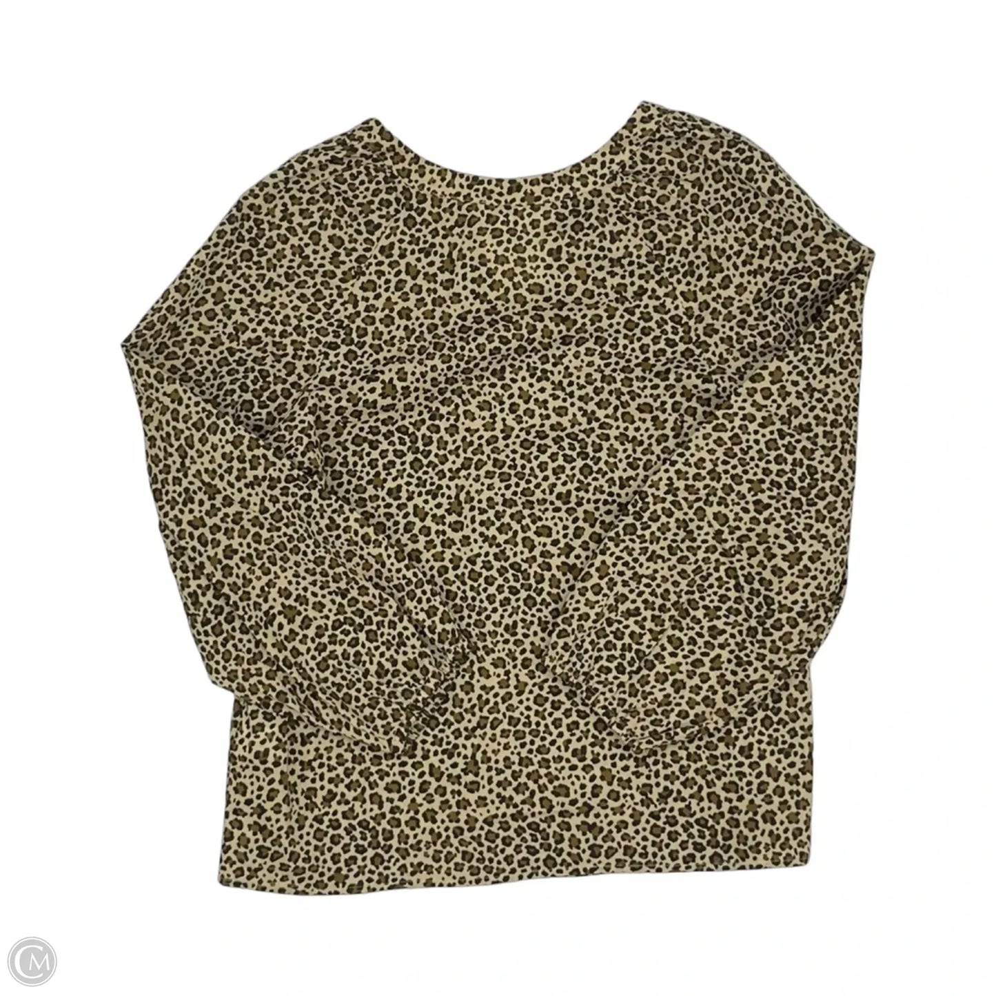 Blouse Long Sleeve By J. Crew In Leopard Print, Size: S