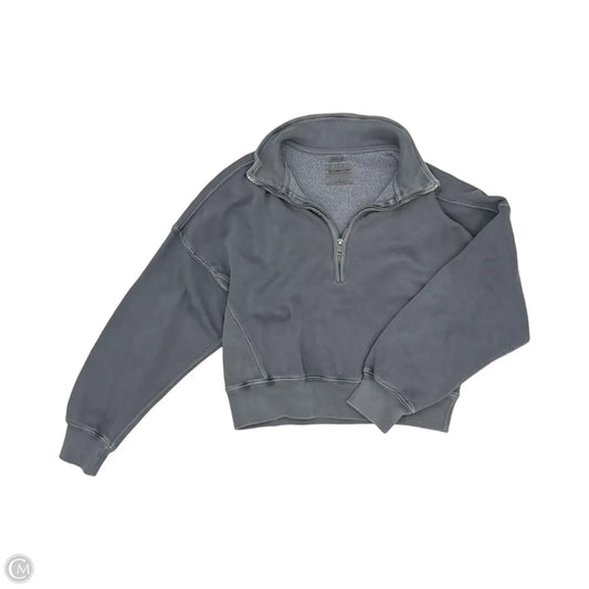 Sweatshirt Collar By Abercrombie And Fitch In Grey, Size: S
