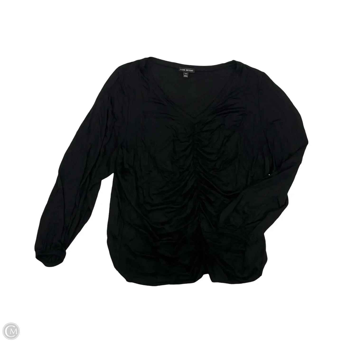 Top Long Sleeve By Lane Bryant In Black, Size: 3x