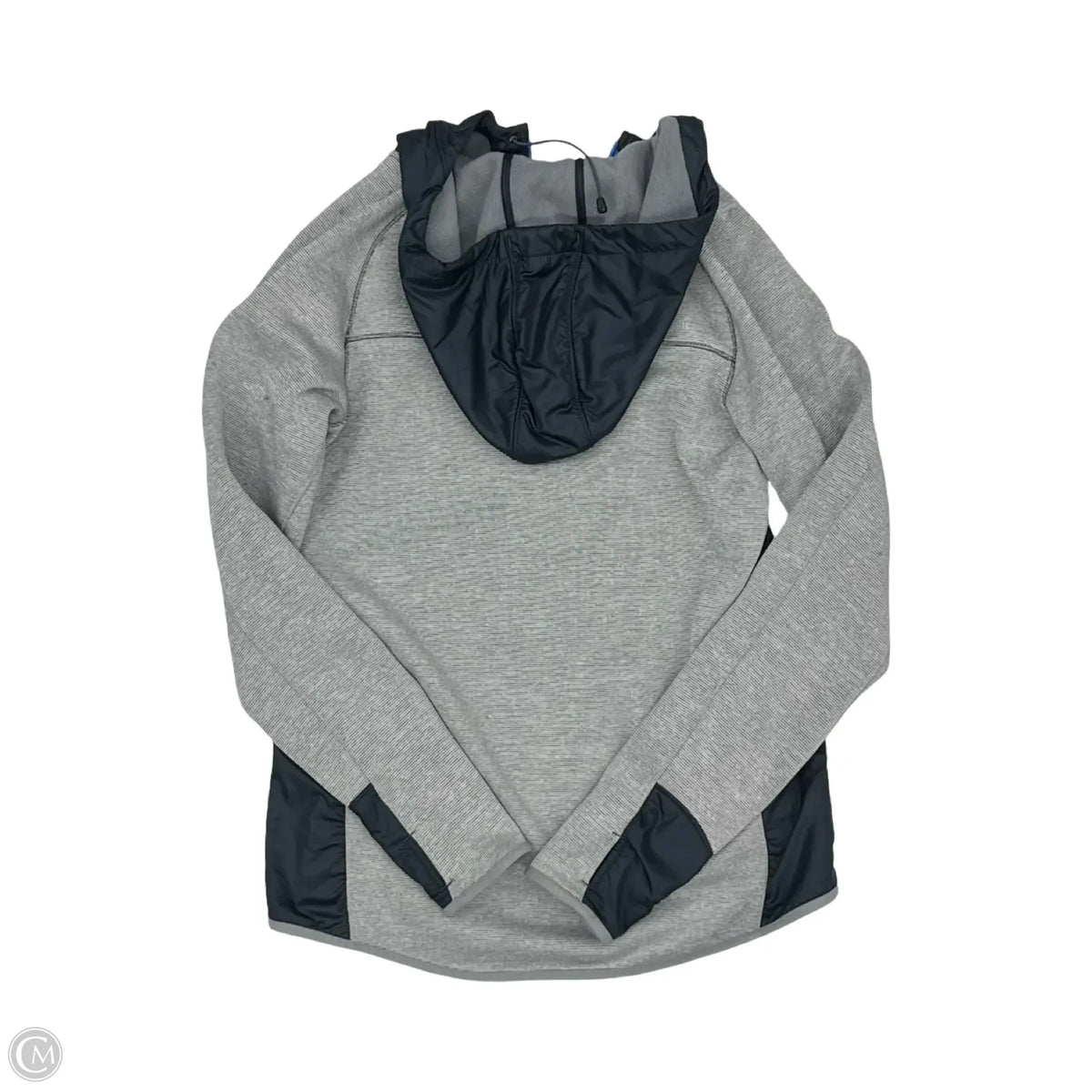 Athletic Jacket By Under Armour In Grey & White, Size: S