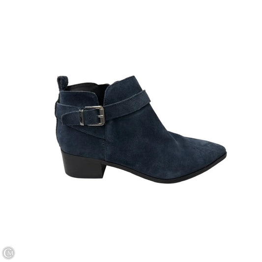 Boots Leather By Marc Fisher In Blue, Size: 8.5