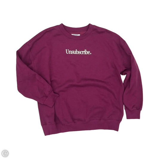 Sweatshirt Crewneck By Old Navy In Purple, Size: S