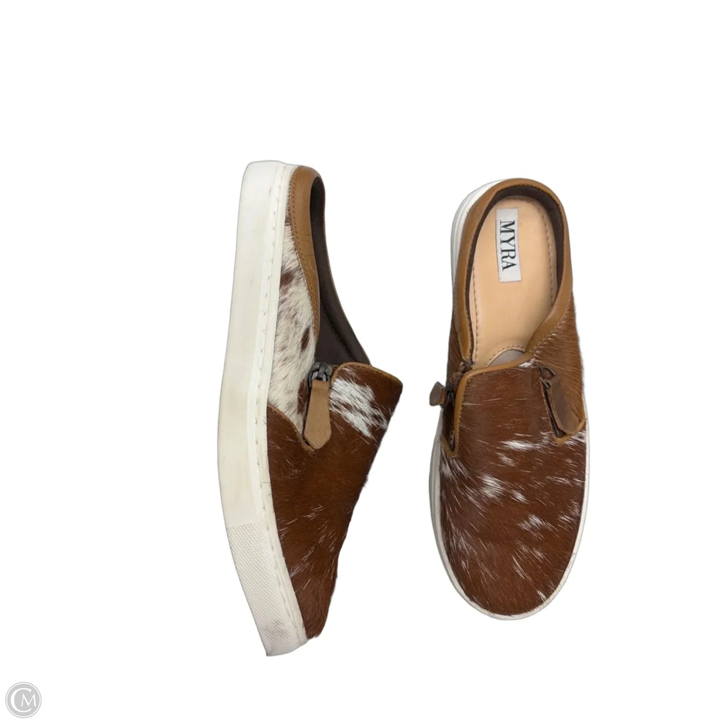 Shoes Flats By Myra In Animal Print, Size: 7