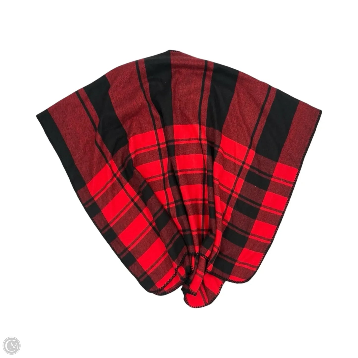 Shawl By Cmf In Black & Red, Size: Os