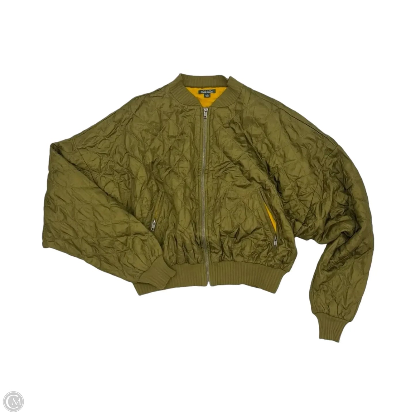 Jacket Puffer & Quilted By Wild Fable In Green, Size: S