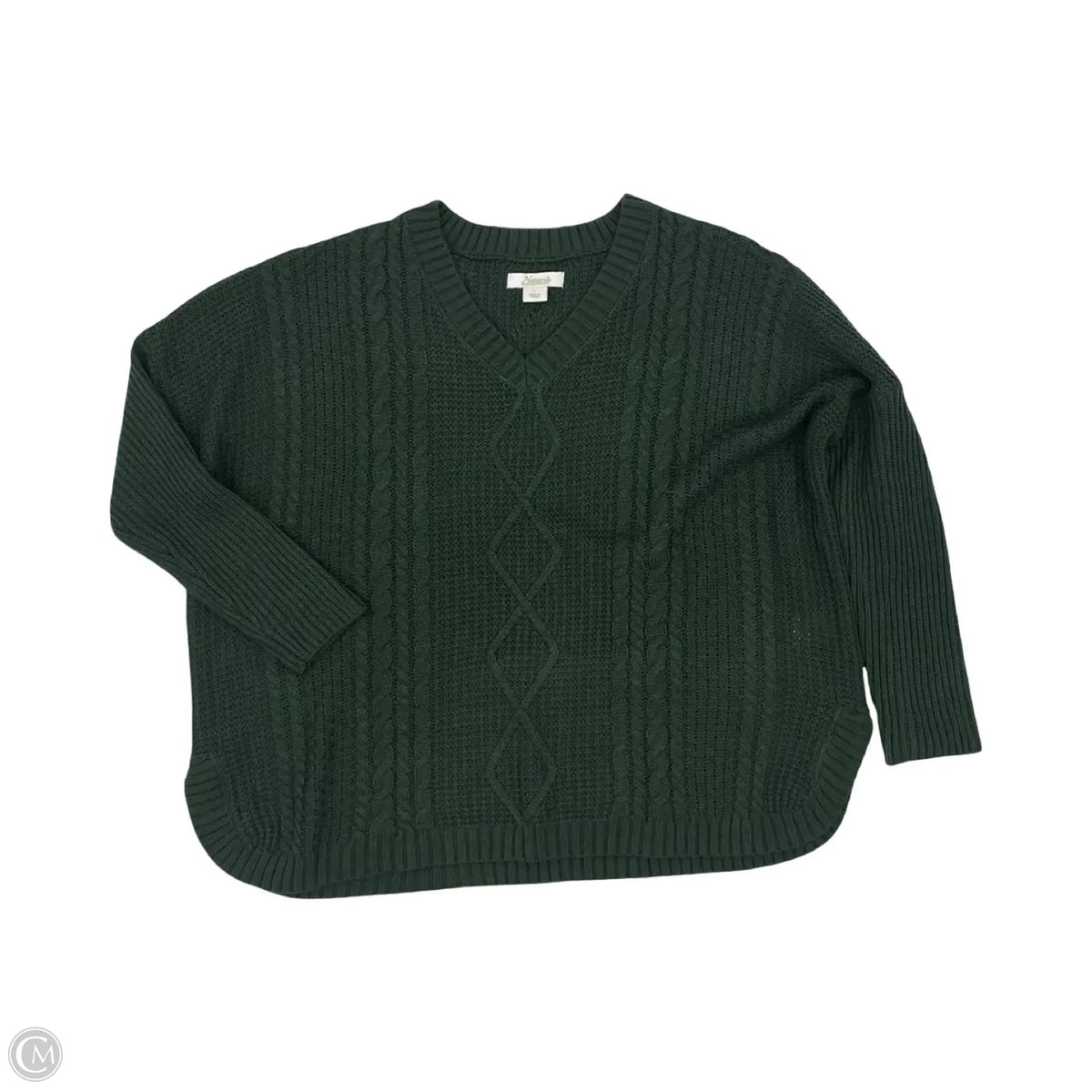 Sweater By Natural Reflections In Green, Size: L