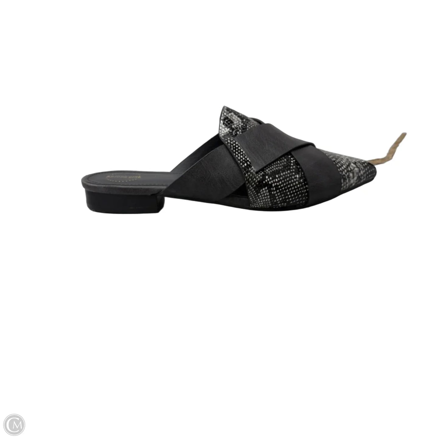 Shoes Flats By Clothes Mentor In Black & Cream, Size: 8