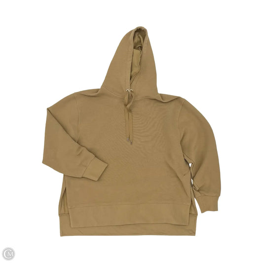 Athletic Sweatshirt Hoodie By Calia In Brown, Size: L
