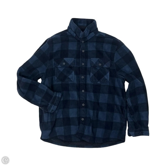 Jacket Fleece By Clothes Mentor In Blue, Size: Xxl
