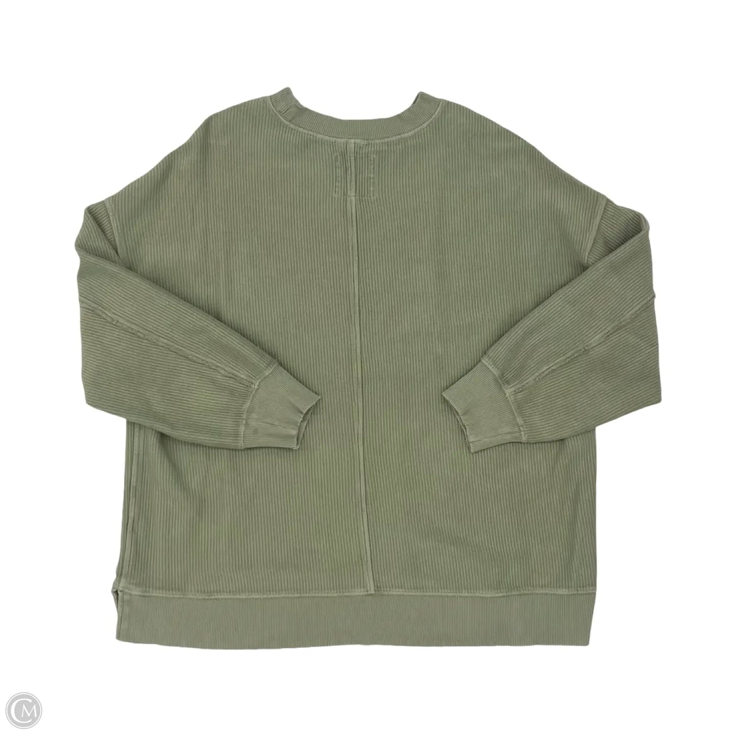 Top Long Sleeve By Aerie In Green, Size: L