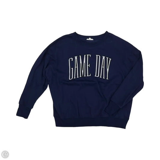 Sweatshirt Crewneck By Maurices In Navy, Size: L