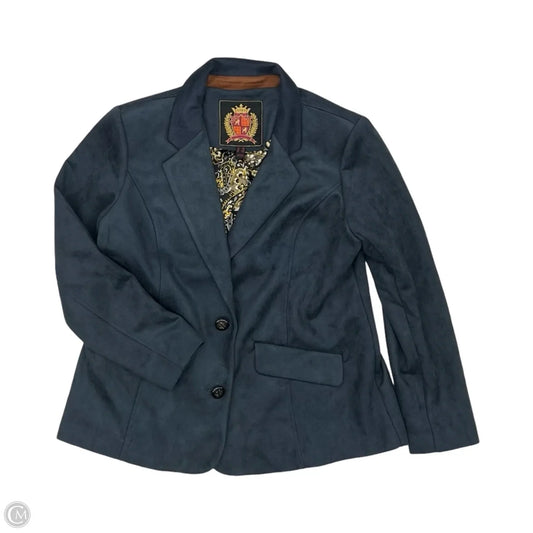 Blazer By Isaac Mizrahi Live Qvc In Navy, Size: Mp