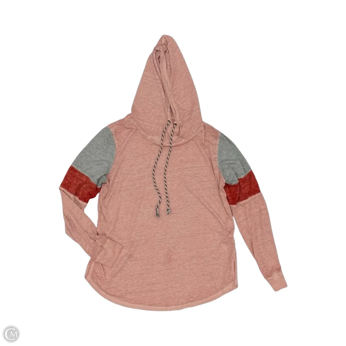 Top Long Sleeve By Maurices In Grey & Red, Size: L