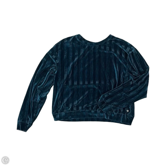 Blouse Long Sleeve By Andrew Marc In Blue, Size: Xl