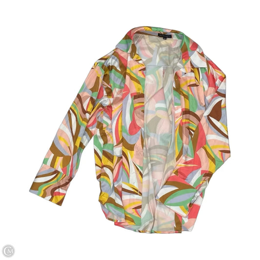 Blouse Long Sleeve By Cotton Candy In Multi-colored, Size: L