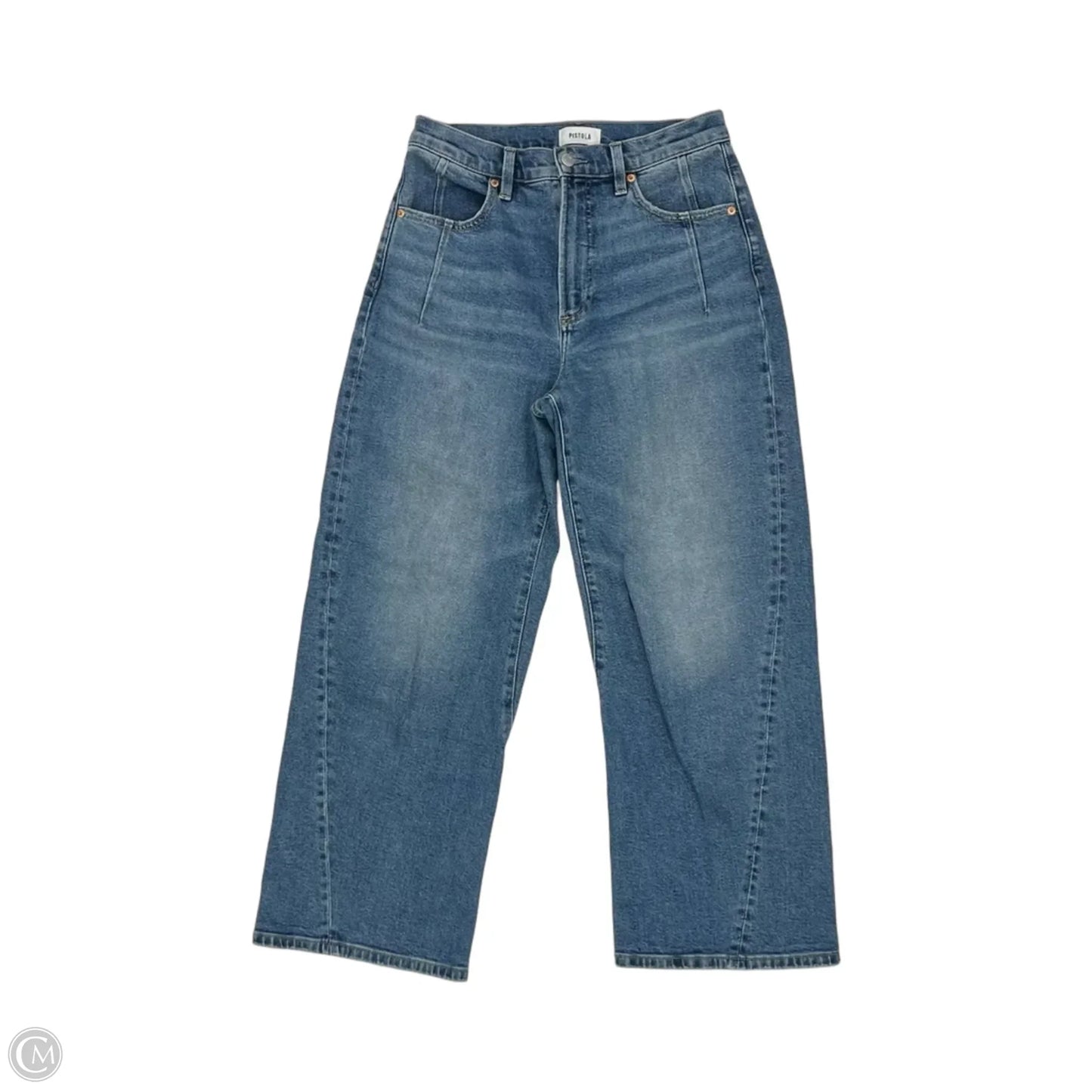 Jeans Wide Leg By Pistola In Blue Denim, Size: 4