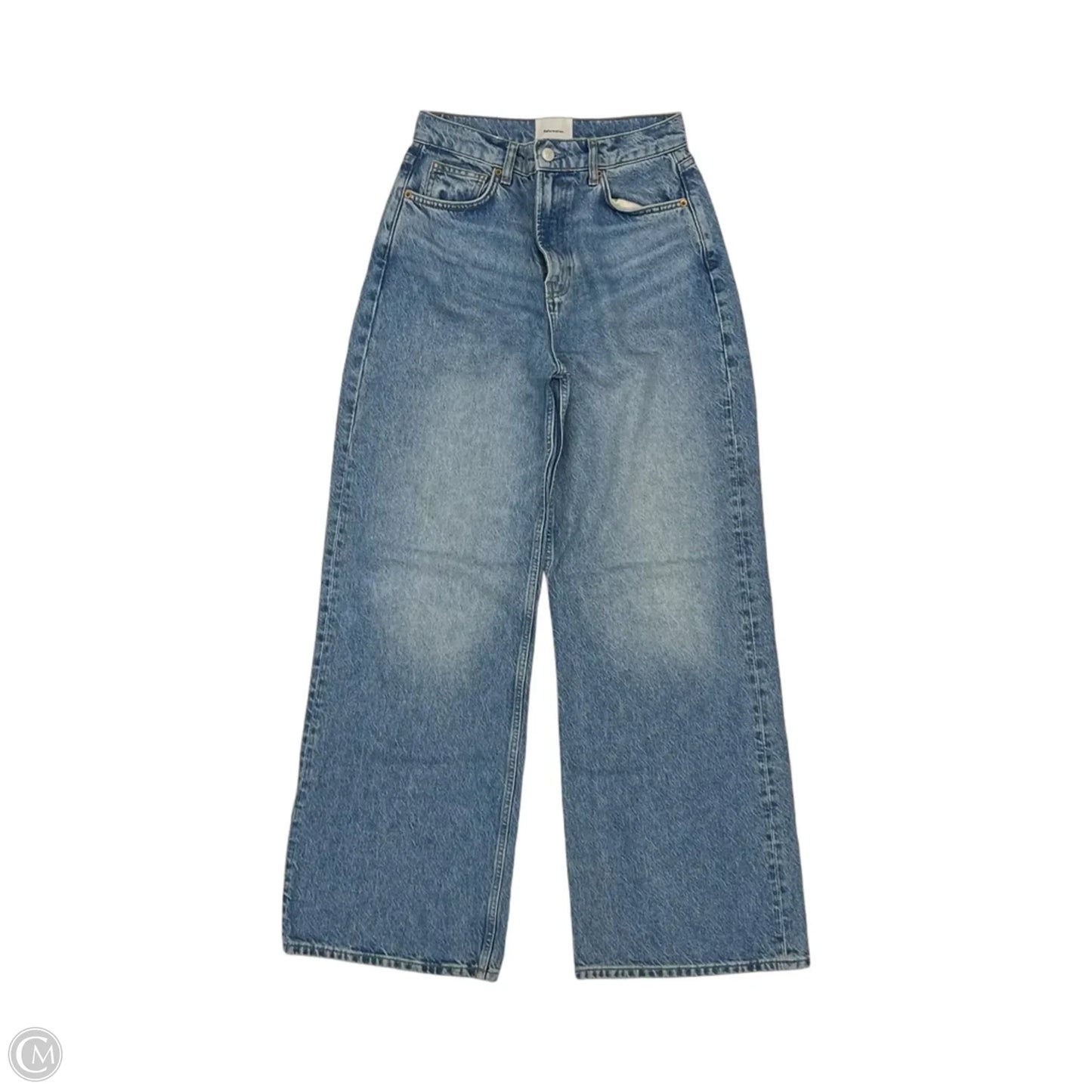 Jeans Wide Leg By Reformation In Blue Denim, Size: 4