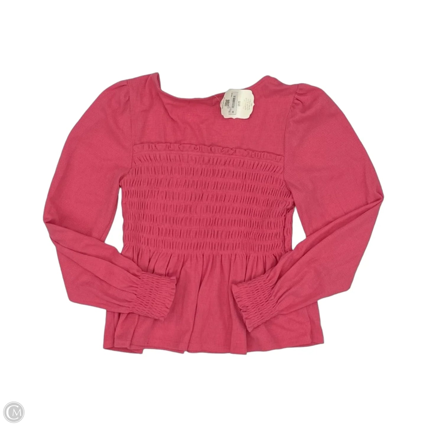 Blouse Long Sleeve By Altard State In Pink, Size: L