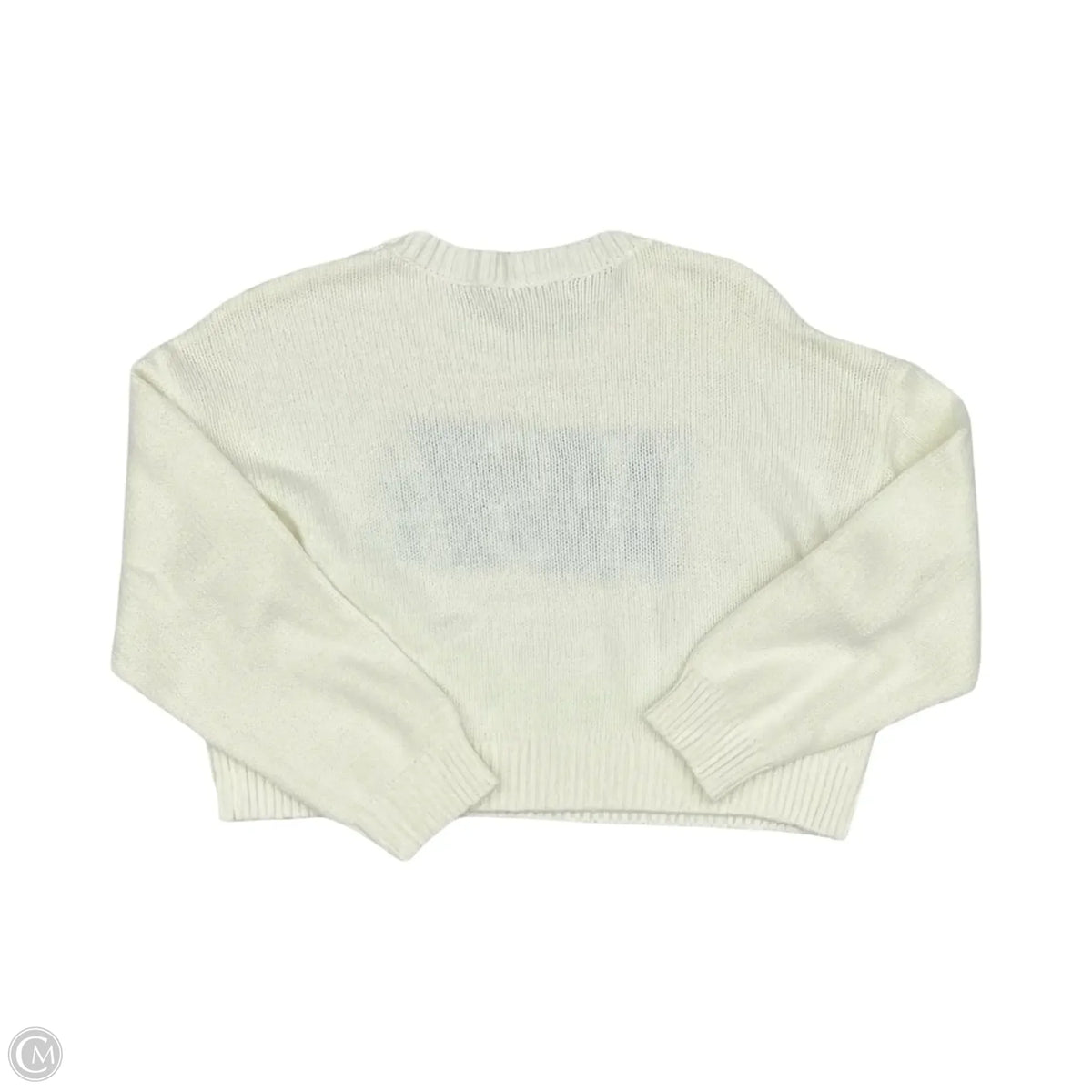 Sweater By Grayson Threads In Blue & Cream, Size: L