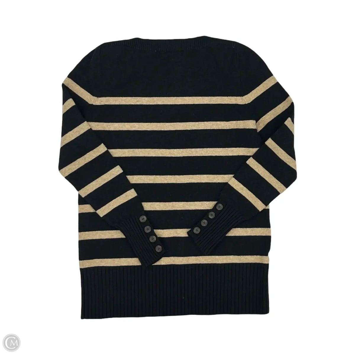 Sweater By Loft In Black & Brown, Size: S