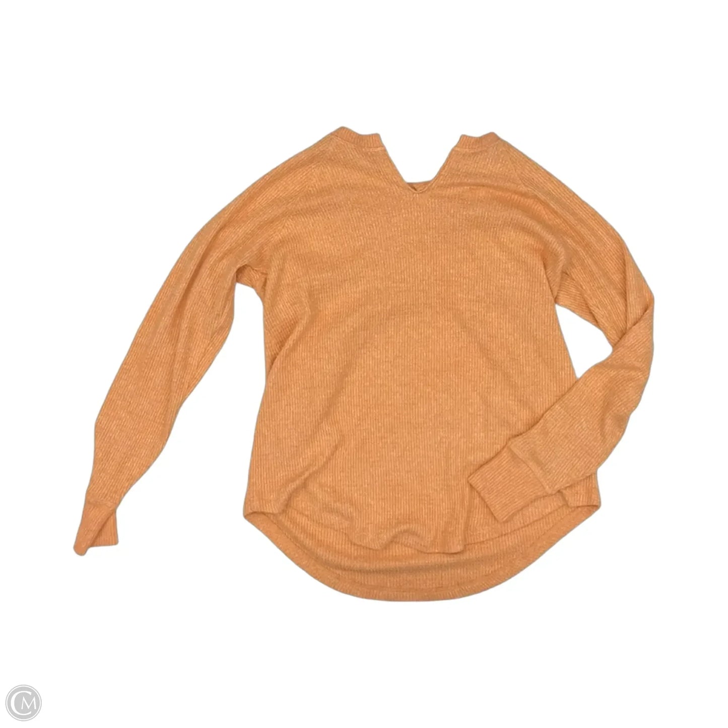 Top Long Sleeve By American Eagle In Orange, Size: S
