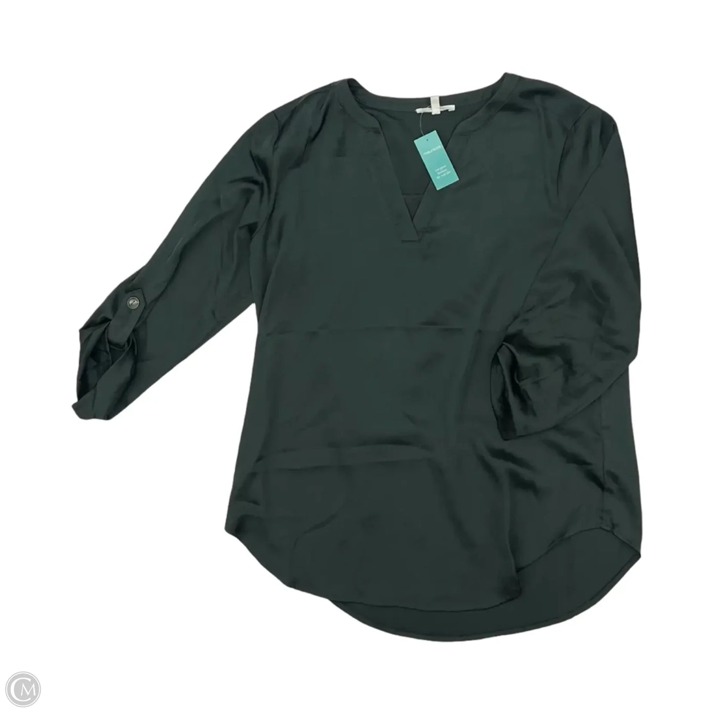 Blouse Long Sleeve By Maurices In Green, Size: S