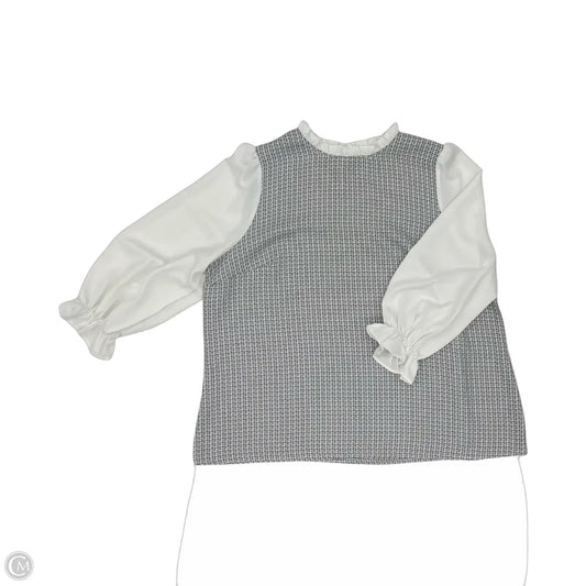 Blouse Long Sleeve By Bloomchic In Black & White, Size: 3x
