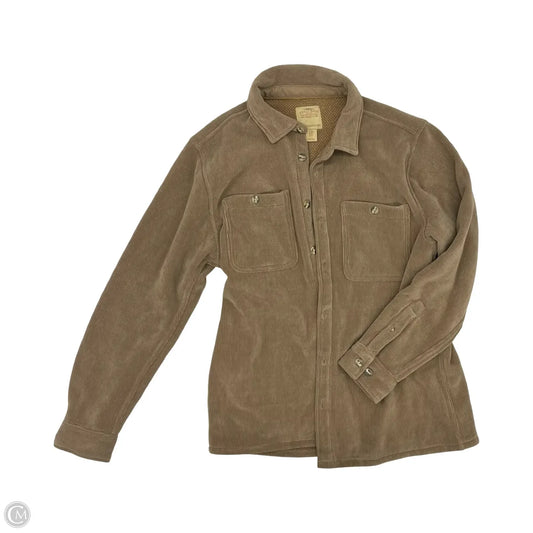 Jacket Shirt By Telluride In Brown, Size: M