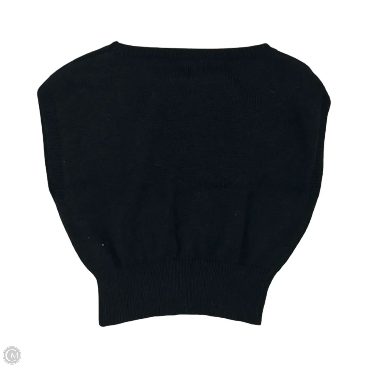 Sweater Short Sleeve By Cmf In Black, Size: M
