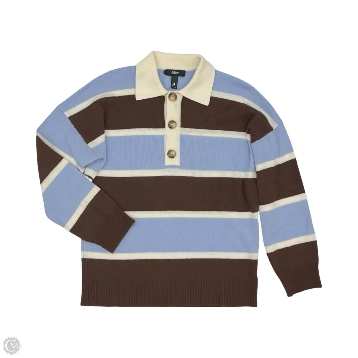 Sweater By Aqua In Striped Pattern, Size: Xs