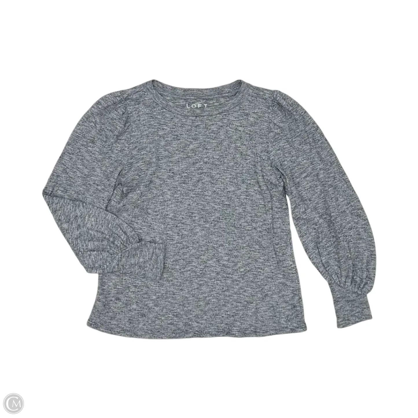 Top Long Sleeve By Loft In Grey, Size: Xsp
